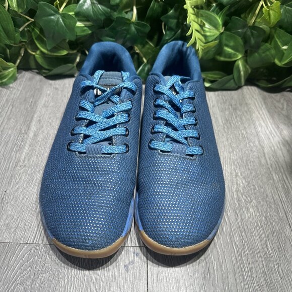 Nobull Superfabric Trainer Men Sz 6 Women 7.5 Workout Gym Shoes Blue Gum  Camo